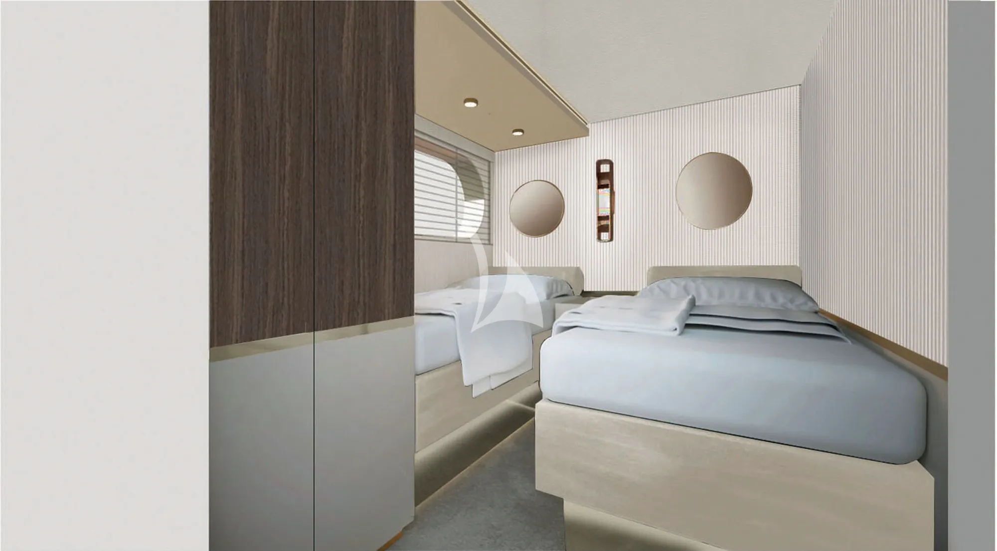 BLUE EYES Azimut Magellano 25M - twin cabin 2