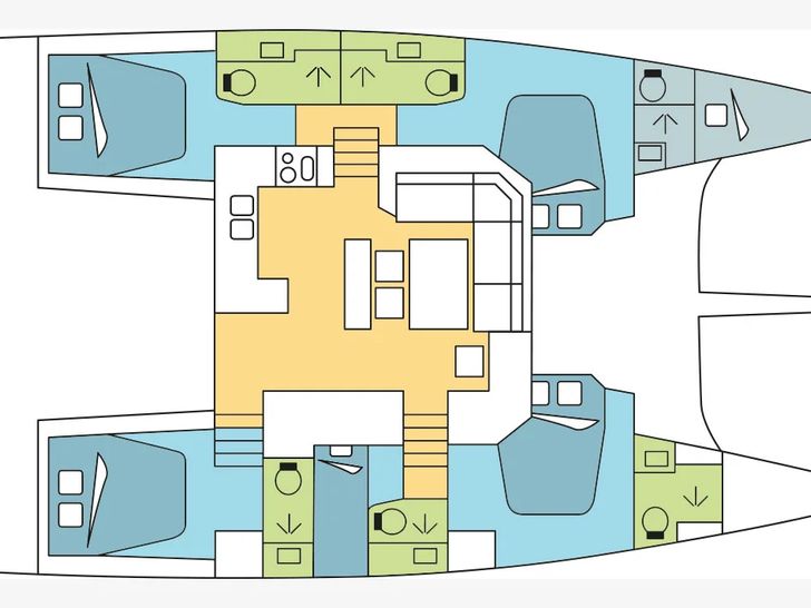 BLUE HORIZON Dufour 48 - layout BLUE HORIZON Dufour 48 - layout