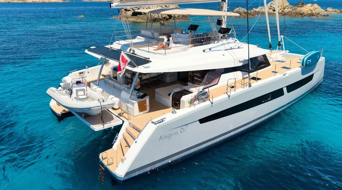 Charter Yacht BLUESATION - Fountaine Pajot Alegria 67 - 4 Cabins - Olbia - Porto Cervo - La Maddalena - Sardinia - Italy