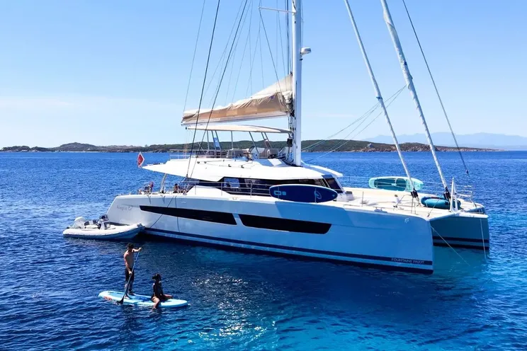 Charter Yacht BLUESATION - Fountaine Pajot Alegria 67 - 4 Cabins - Olbia - Porto Cervo - La Maddalena - Sardinia - Italy