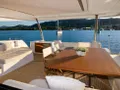 BLUESATION Fountaine Pajot Alegria 67 - main aft deck alfresco dining area and lounging BLUESATION Fountaine Pajot Alegria 67 - main aft deck alfresco dining area and lounging