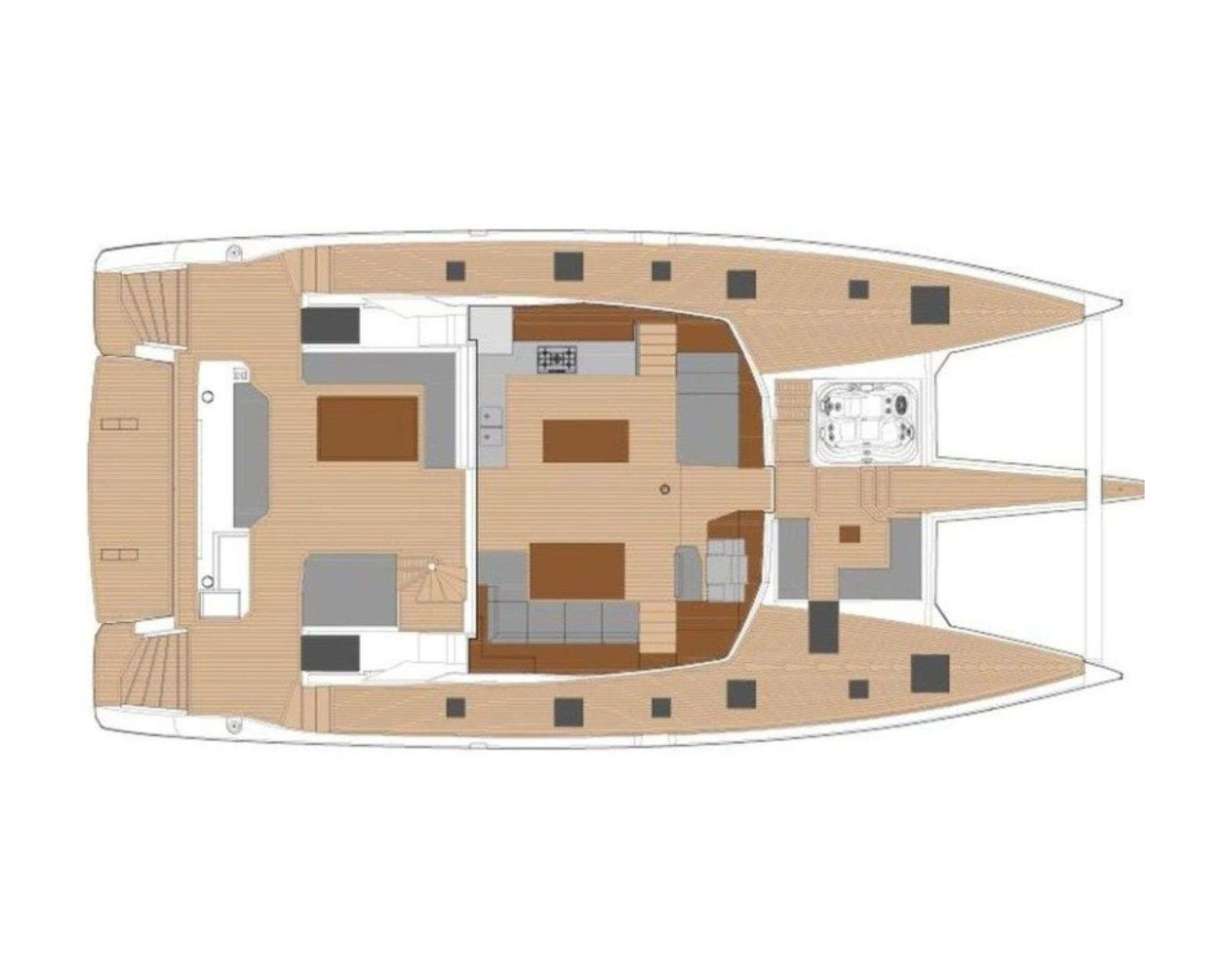 BLUESATION Fountaine Pajot Alegria 67 - layout