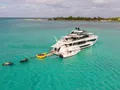 BOA VIDA Ocean Alexander 35R - anchored with the water toys BOA VIDA Ocean Alexander 35R - anchored with the water toys