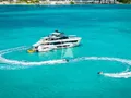 BOA VIDA Ocean Alexander 35R - aerial shot with the jet skis BOA VIDA Ocean Alexander 35R - aerial shot with the jet skis