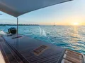 BOA VIDA Ocean Alexander 35R - swim platform under the sunset BOA VIDA Ocean Alexander 35R - swim platform under the sunset