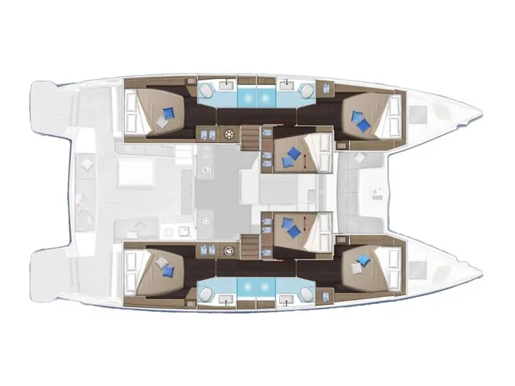 BELLISSIMA Lagoon 51 - layout BELLISSIMA Lagoon 51 - layout