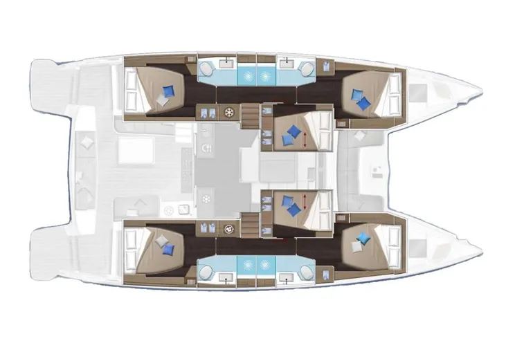 Layout for BELLISSIMA Lagoon 51 - layout