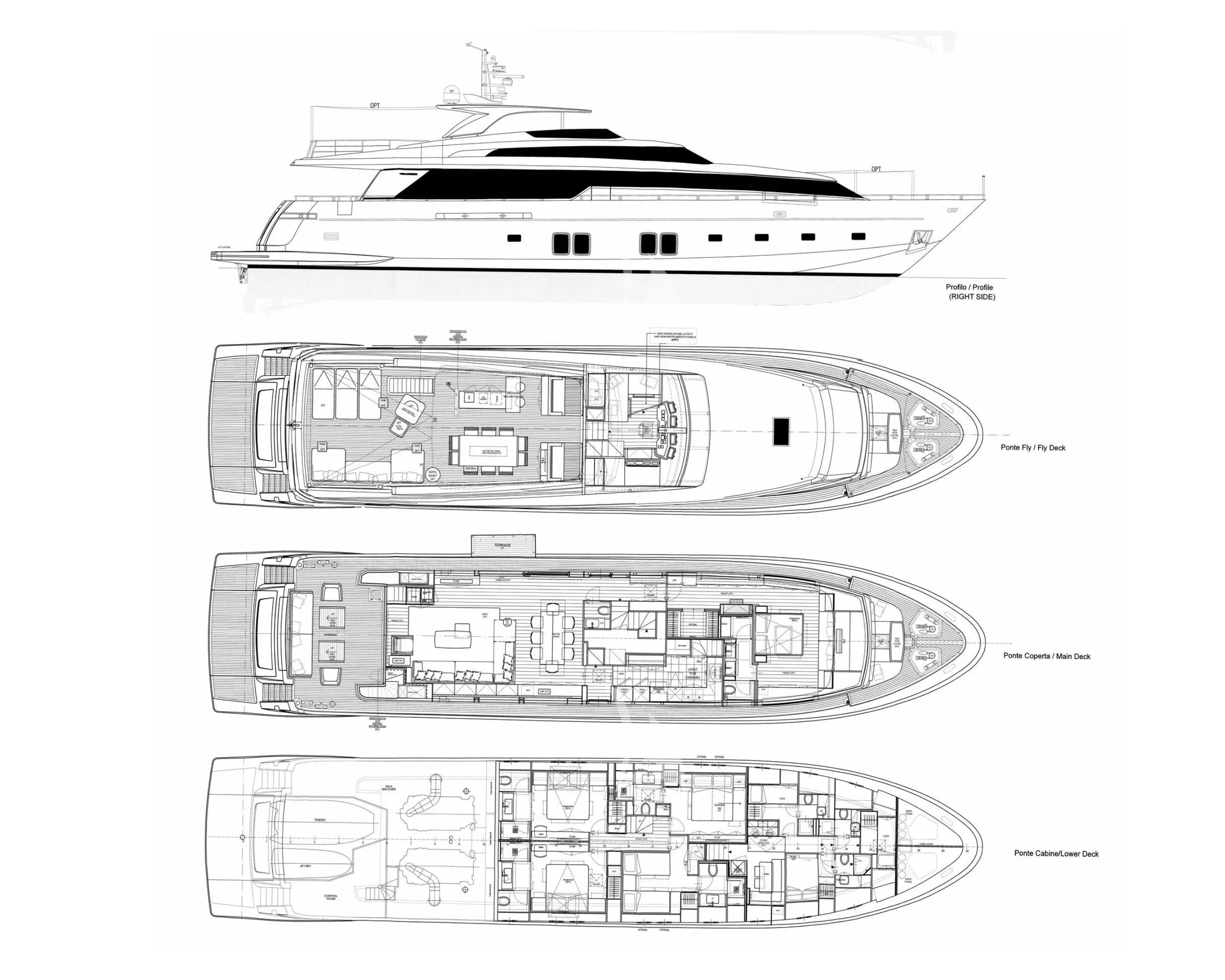 WOMBAT Sanlorenzo SL106 - layout