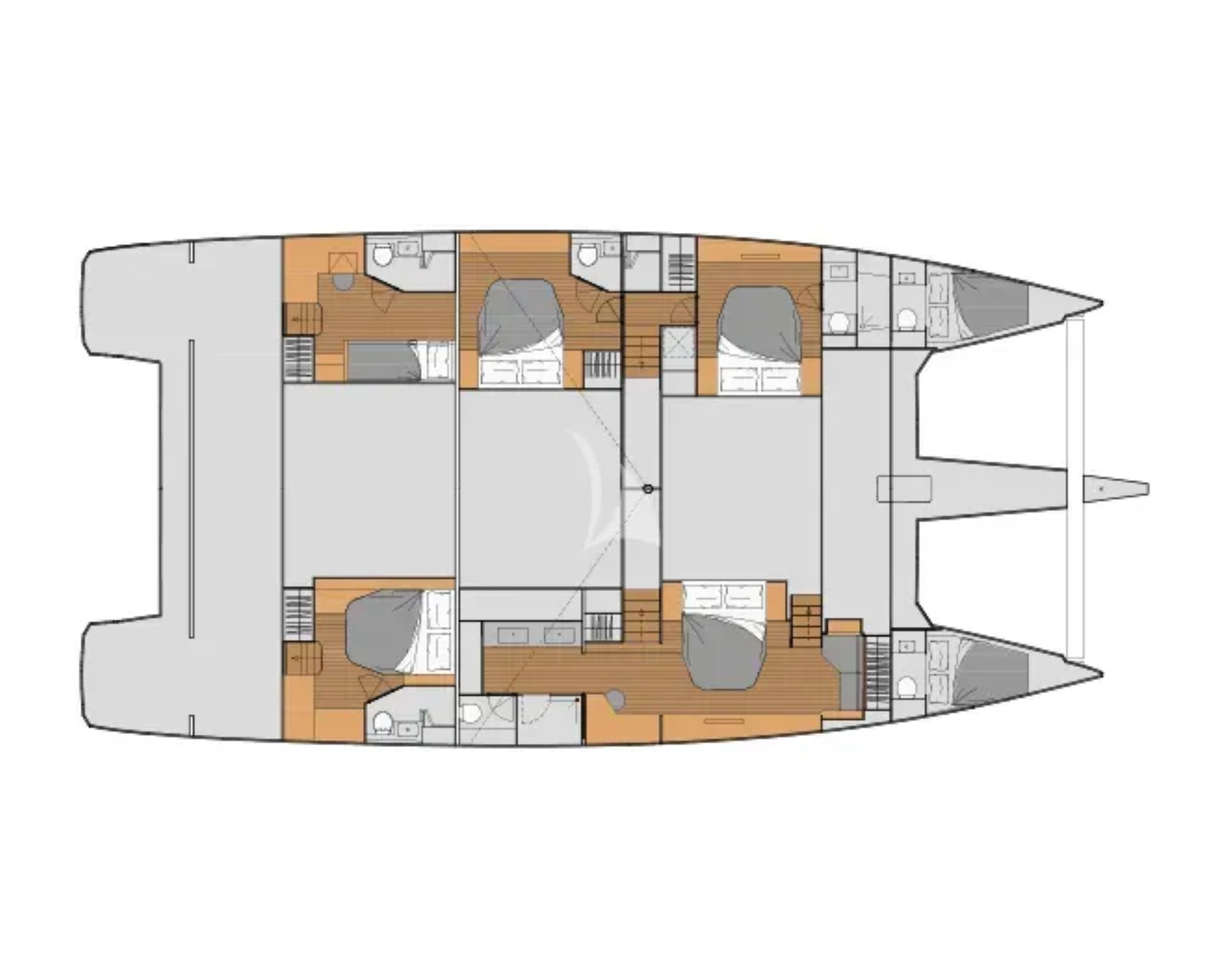 Layout for CHILOE Fountaine Pajot Alegria 67 - layout