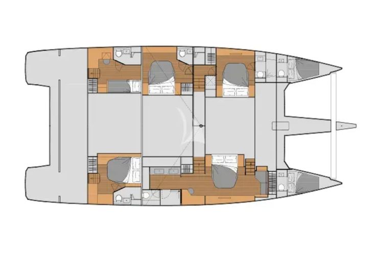 Layout for CHILOE Fountaine Pajot Alegria 67 - layout