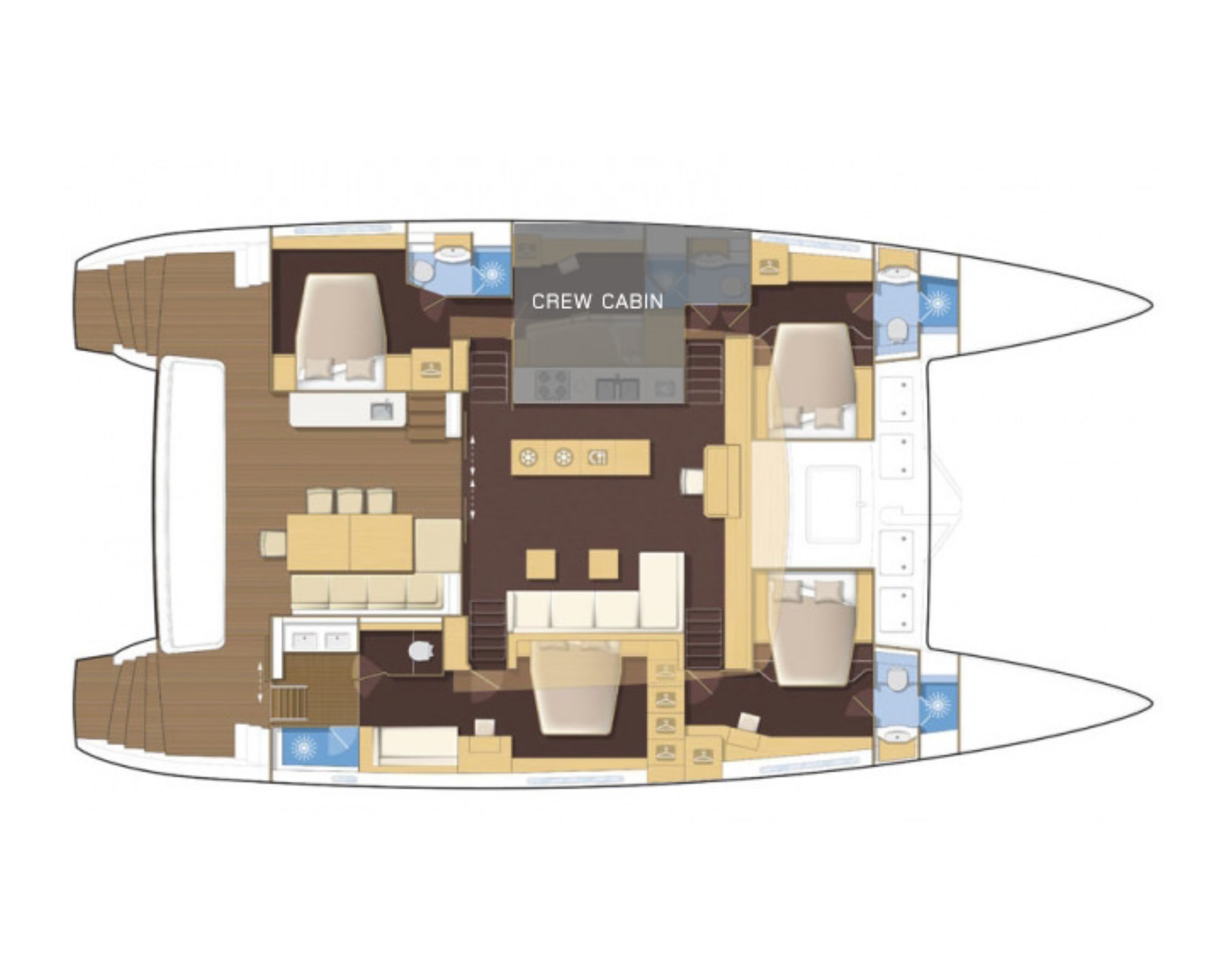 Layout for TIGER LILY Lagoon 620 - layout