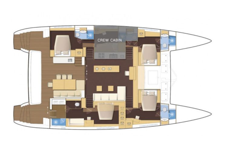 Layout for TIGER LILY Lagoon 620 - layout