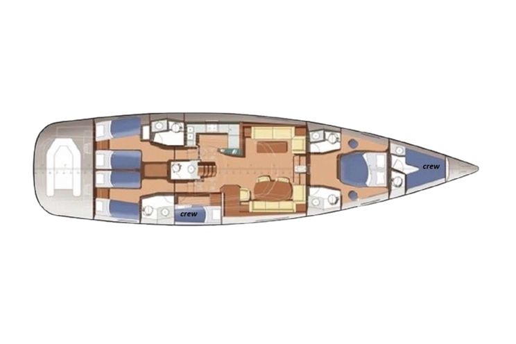 Layout for SHOOTING STAR Gianetti 65 - layout
