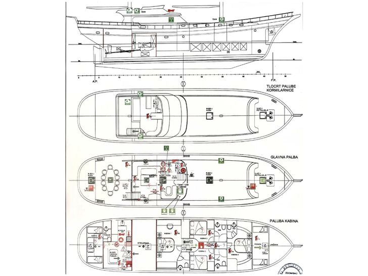 LOTUS Gulet 30m - layout LOTUS Gulet 30m - layout