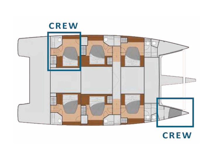 LIBERTA Fountaine Pajot Samana 59 - layout LIBERTA Fountaine Pajot Samana 59 - layout
