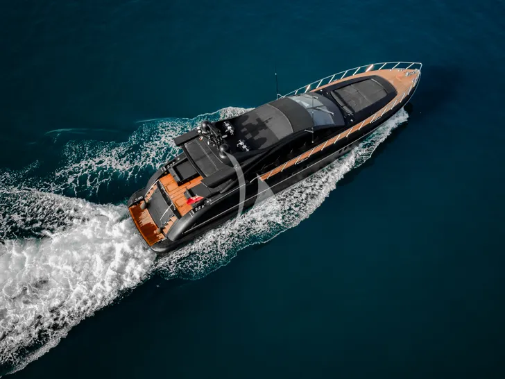 BOBY Mangusta 80 - aerial shot cruising BOBY Mangusta 80 - aerial shot cruising