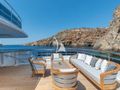 BOJI Codecasa 43 main sky deck aft seating area BOJI Codecasa 43 main sky deck aft seating area
