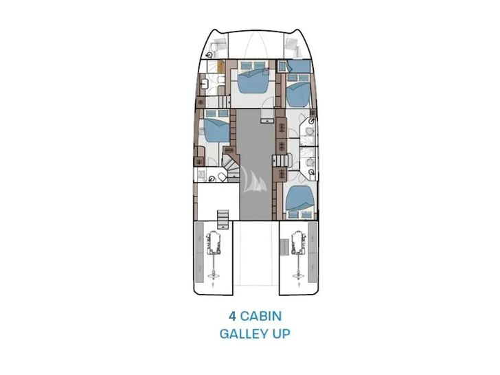 BOLUBO II Aquila 54 Power Catamaran - layout BOLUBO II Aquila 54 Power Catamaran - layout