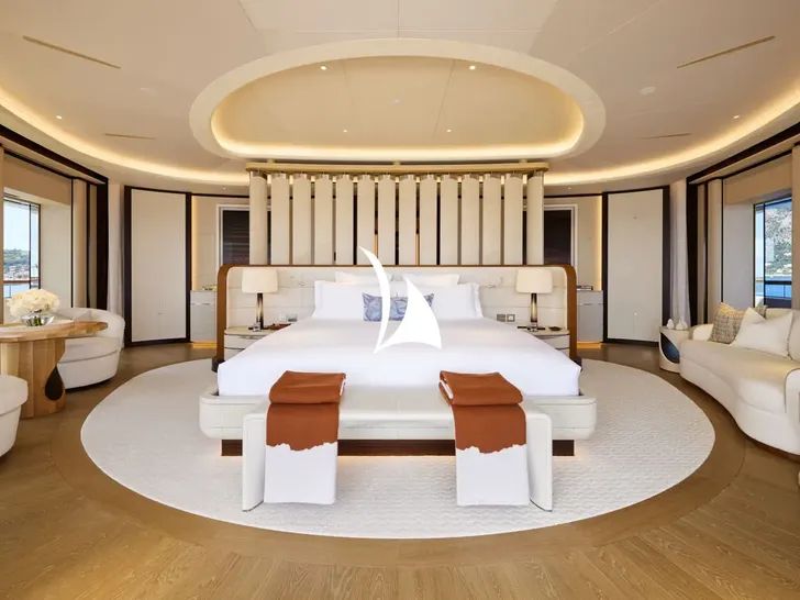 BREAKTHROUGH Feadship 118m - master suite BREAKTHROUGH Feadship 118m - master suite