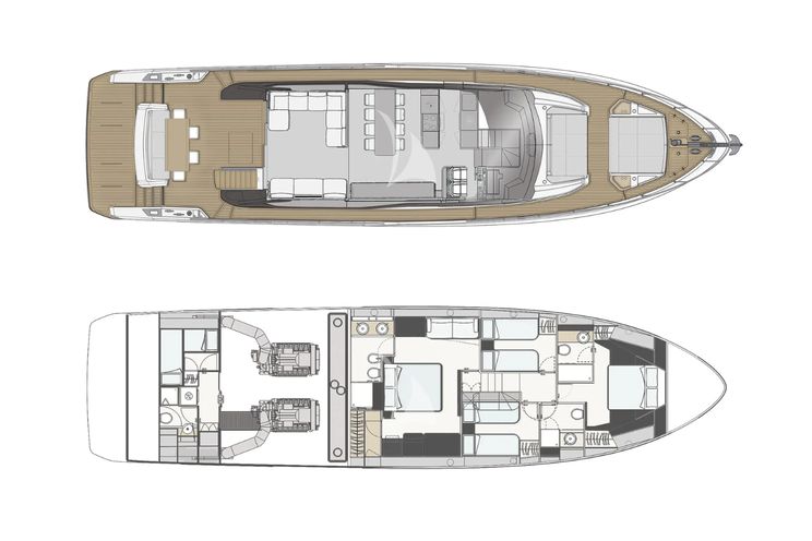 Charter Yacht BREEZE - Ferretti 720 - 4 Cabins - St Tropez - Cannes - Nice - Monaco - Antibes - French Riviera