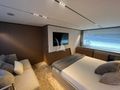 BREEZE Ferretti 720 - master cabin with couch and TV BREEZE Ferretti 720 - master cabin with couch and TV
