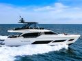 BREEZE Ferretti 720 - side profile cruising BREEZE Ferretti 720 - side profile cruising