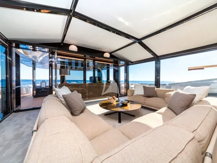 BOOM SHAKALAKA Arcadia A85 - main saloon lounge BOOM SHAKALAKA Arcadia A85 - main saloon lounge