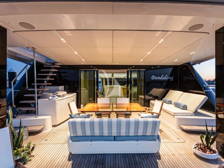 BUNDALONG Sunreef 80 Aft Deck BUNDALONG Sunreef 80 Aft Deck