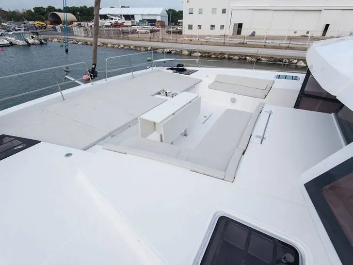Bali 5.4 - foredeck lounging area Bali 5.4 - foredeck lounging area
