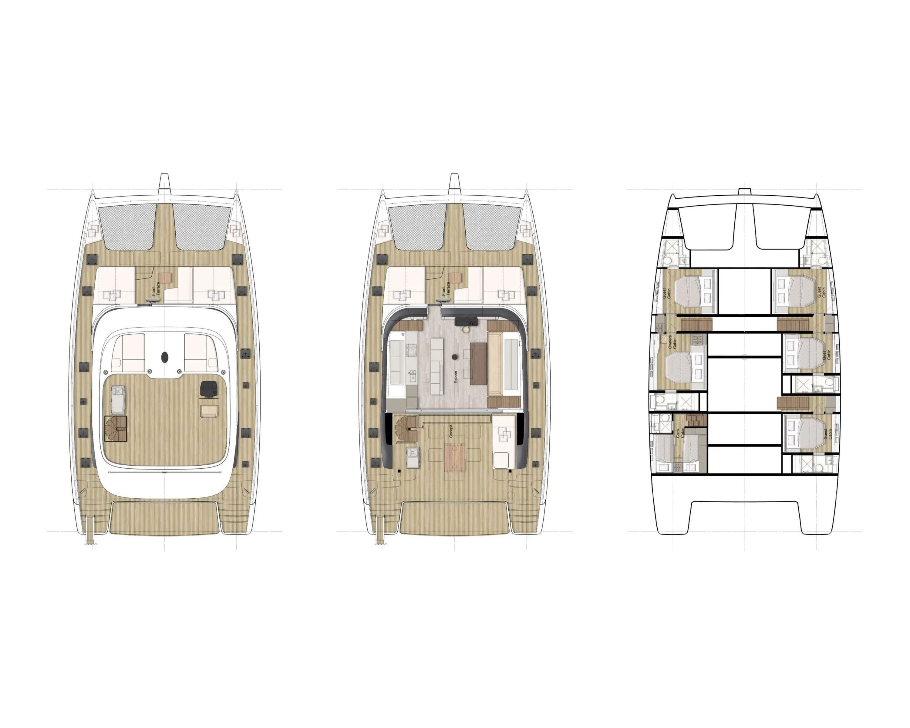 CALMA Sunreef 60 - layout