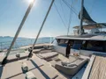 CAPRI Fountaine Pajot Thira 80 - foredeck lounge and sunbathing area CAPRI Fountaine Pajot Thira 80 - foredeck lounge and sunbathing area