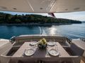 CARDANO Sunseeker Manhattan 63 - aft deck alfresco dining area CARDANO Sunseeker Manhattan 63 - aft deck alfresco dining area