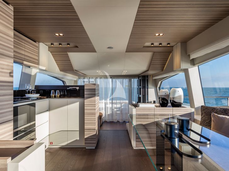 CARE ONE Ferretti 650 - galley and kitchen area CARE ONE Ferretti 650 - galley and kitchen area