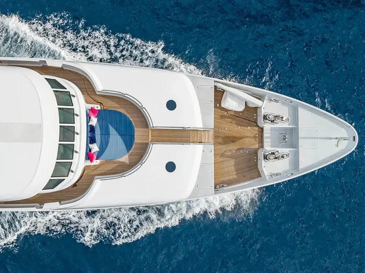 BLANCHE 161 Christensen 49m - top foredeck shot BLANCHE 161 Christensen 49m - top foredeck shot