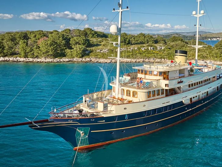 CASABLANCA Custom Yacht 61m - bow view shot CASABLANCA Custom Yacht 61m - bow view shot