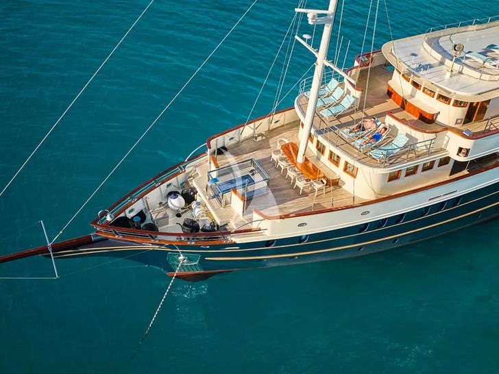 CASABLANCA Custom Yacht 61m - foredeck shot CASABLANCA Custom Yacht 61m - foredeck shot