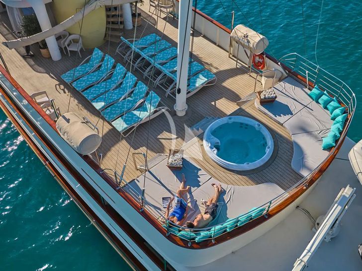 CASABLANCA Custom Yacht 61m - sun deck aft CASABLANCA Custom Yacht 61m - sun deck aft
