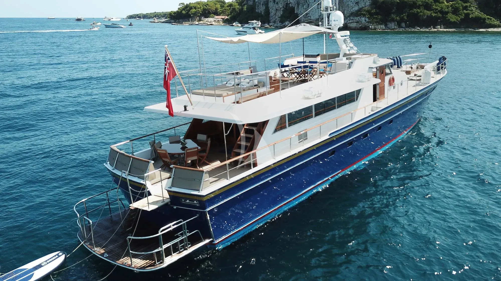 Charter Yacht CHANTELLA - Chantier Naval d'Antibes 29m - 4 Cabins - Cannes - St Tropez - Cogolin - Nice - The French Riviera Day Charter Yacht