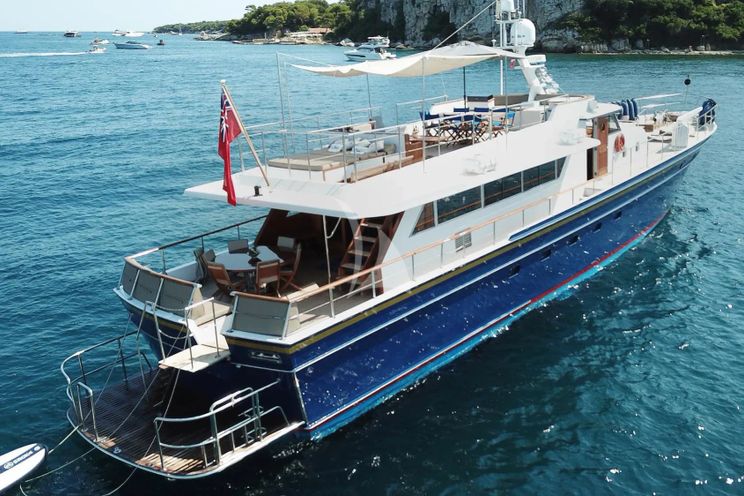 Charter Yacht CHANTELLA - Chantier Naval d'Antibes 29m - 4 Cabins - Cannes - St Tropez - Cogolin - Nice - The French Riviera Day Charter Yacht