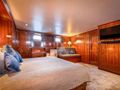 CHANTELLA Chantier Naval d'Antibes 29m - master cabin bed and TV CHANTELLA Chantier Naval d'Antibes 29m - master cabin bed and TV