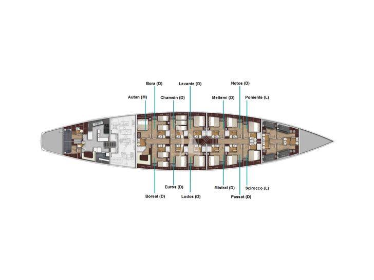CHRONOS Ark Yachts 54m - layout final CHRONOS Ark Yachts 54m - layout final