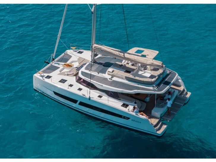 CINSELUNA Fountaine Pajot Maestro 44 - aerial shot CINSELUNA Fountaine Pajot Maestro 44 - aerial shot