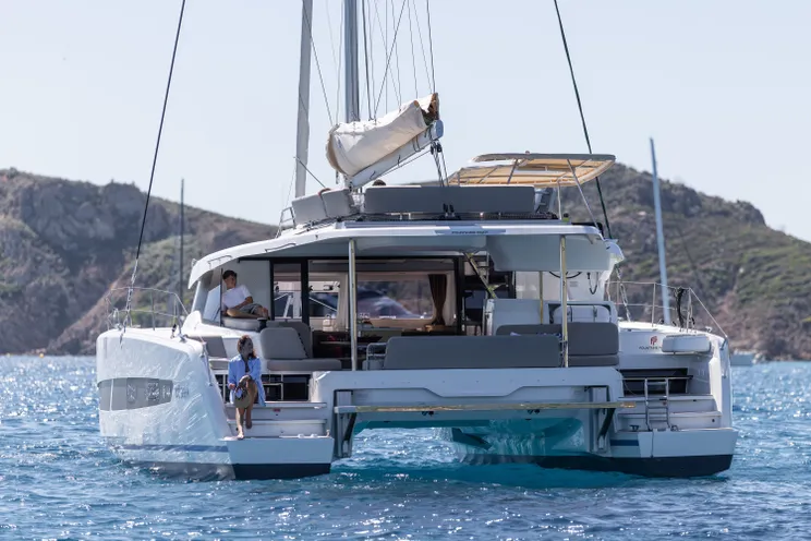 Charter Yacht CINSELUNA - Fountaine Pajot 44 Maestro - 3 Cabins - St Raphael - Cannes - St Tropez - Nice - Antibes - Monaco - French Riviera