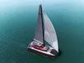 CRAZY LOVE Hudson HH88 - sailing aerial shot CRAZY LOVE Hudson HH88 - sailing aerial shot