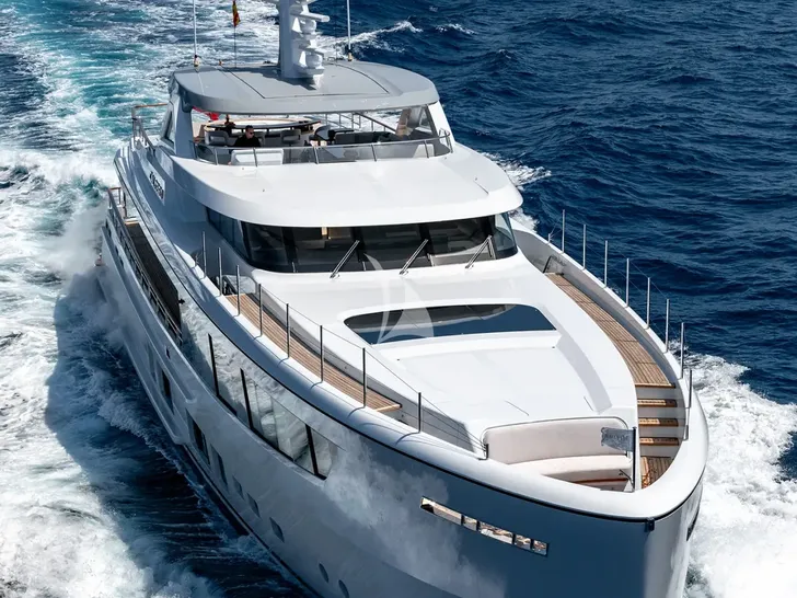 CALYPSO I Mulder 36m - cruising bow view CALYPSO I Mulder 36m - cruising bow view