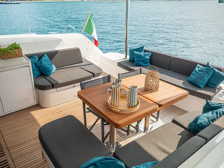 CLEMENTINA Lagoon 51 - aft deck CLEMENTINA Lagoon 51 - aft deck