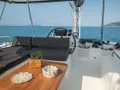 CLEMENTINA Lagoon 51 - flybridge seating and helm CLEMENTINA Lagoon 51 - flybridge seating and helm