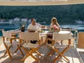 CLOUD 9 Sasga Menorquin 68 Flybridge - alfresco dining area CLOUD 9 Sasga Menorquin 68 Flybridge - alfresco dining area