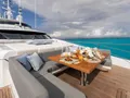 CAPTAIN MORGAN III Sunseeker 131 - foredeck dining lounge and sunbathing area CAPTAIN MORGAN III Sunseeker 131 - foredeck dining lounge and sunbathing area