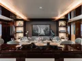 CAPTAIN MORGAN III Sunseeker 131 - formal dining set up CAPTAIN MORGAN III Sunseeker 131 - formal dining set up